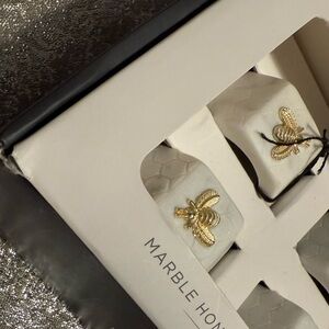 Marble Honeycomb Napkin Rings